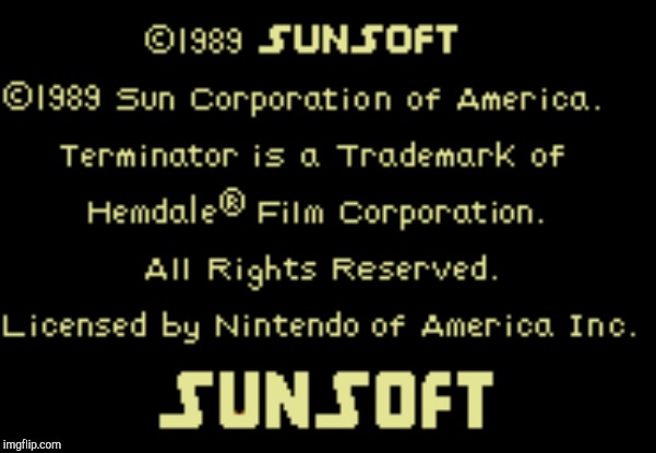 Sunsoft Copyright | image tagged in sunsoft copyright | made w/ Imgflip meme maker