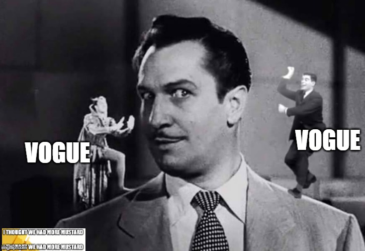 Vincent Price Vogue 1931 Australia | VOGUE; VOGUE | image tagged in vincent price | made w/ Imgflip meme maker