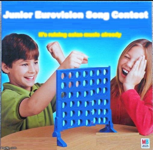 Blank Connect Four | Junior Eurovision Song Contest; it's ruining asian music already | image tagged in blank connect four | made w/ Imgflip meme maker