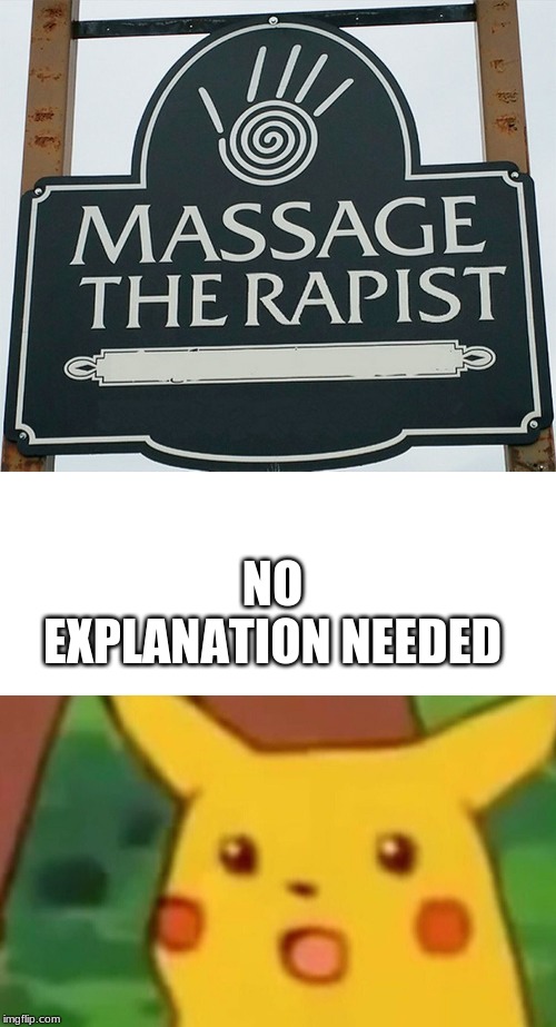 NO EXPLANATION NEEDED | image tagged in memes,surprised pikachu | made w/ Imgflip meme maker