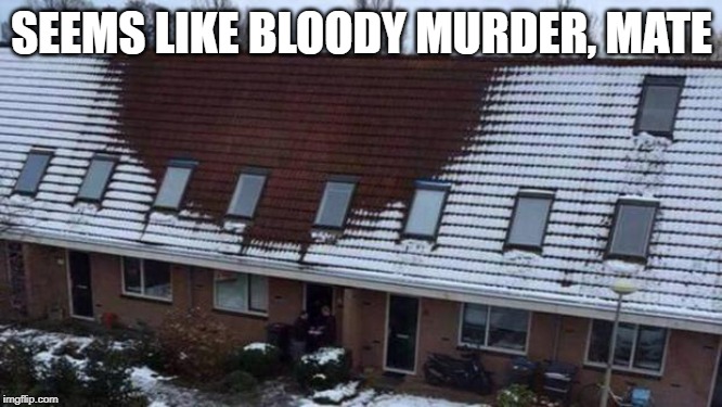 Suspicious Apartment | SEEMS LIKE BLOODY MURDER, MATE | image tagged in suspicious apartment | made w/ Imgflip meme maker