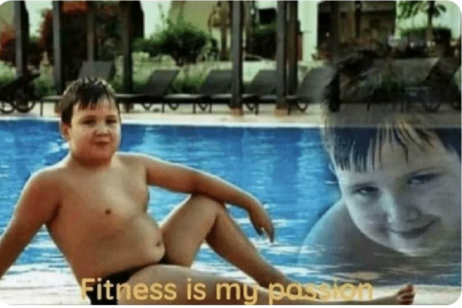 Fitness is my passion Blank Meme Template