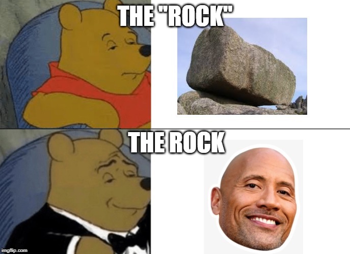 the rock | THE ''ROCK''; THE ROCK | image tagged in the rock conversation | made w/ Imgflip meme maker