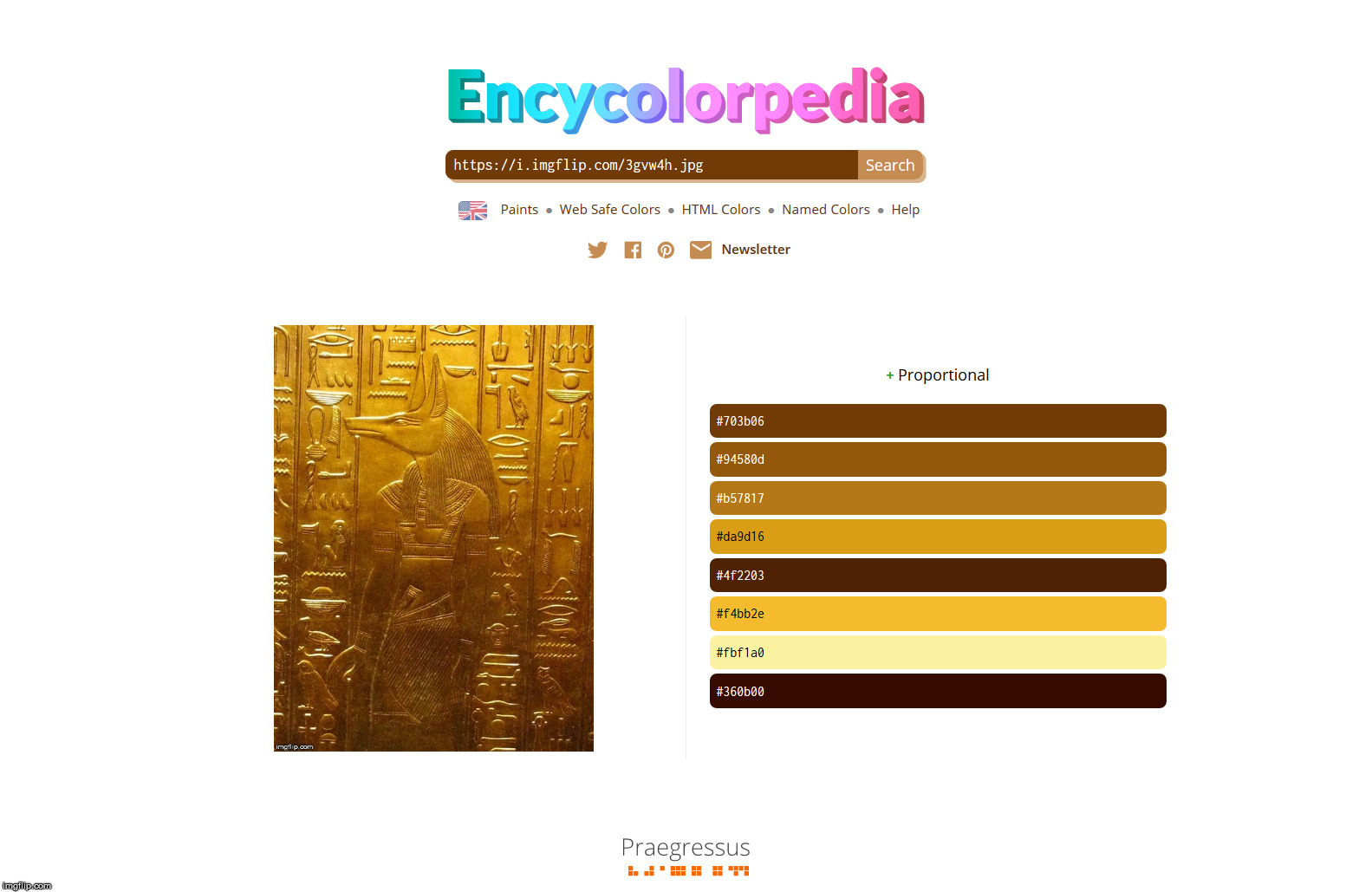 Color proportions of a Gold Egyptian Hieroglyph. | image tagged in the golden ratio,gold,color,visible spectrum,egypt | made w/ Imgflip meme maker