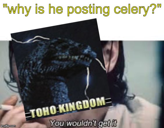 "why is he posting celery?" | made w/ Imgflip meme maker