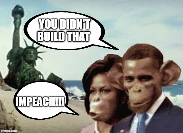 imgflip assault on the 1st amendment | YOU DIDN'T BUILD THAT; IMPEACH!!! | image tagged in lawsuit | made w/ Imgflip meme maker