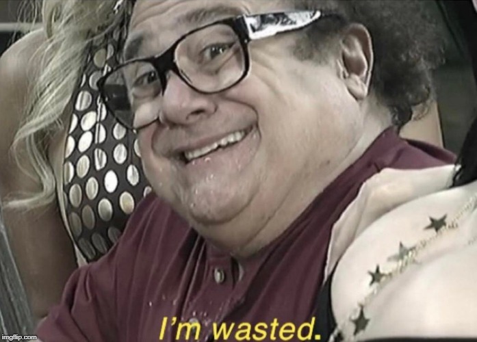 I'm wasted | image tagged in i'm wasted | made w/ Imgflip meme maker