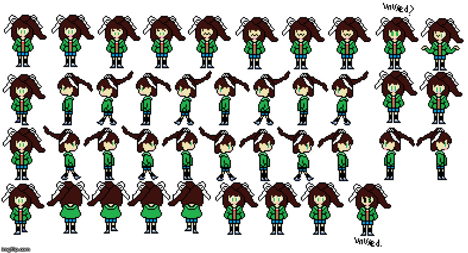 I never made humans before.  Btw, the bases are unused Goner Human sprites from Deltarune.  Link in comments. | image tagged in memes,dokitale,undertale,crossover,monika,sans | made w/ Imgflip meme maker