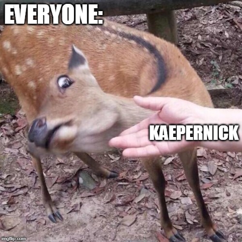 nope | EVERYONE: KAEPERNICK | image tagged in nope | made w/ Imgflip meme maker