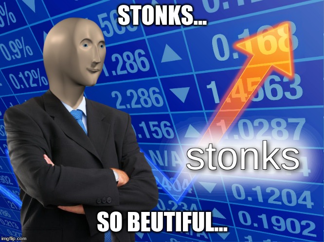 stonks | STONKS... SO BEUTIFUL... | image tagged in stonks | made w/ Imgflip meme maker
