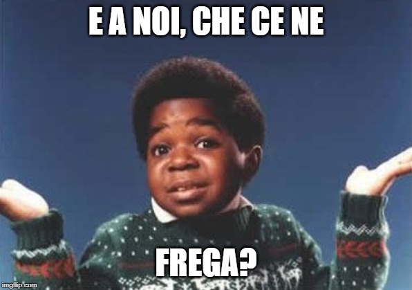 who cares | E A NOI, CHE CE NE; FREGA? | image tagged in who cares | made w/ Imgflip meme maker