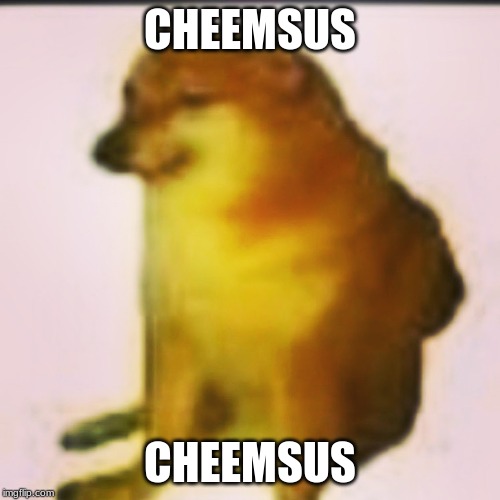 Fried cheems | CHEEMSUS; CHEEMSUS | image tagged in fried cheems | made w/ Imgflip meme maker