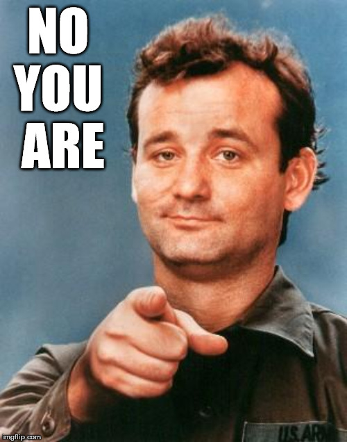 Bill Murray You're Awesome | NO 
YOU 
ARE | image tagged in bill murray you're awesome | made w/ Imgflip meme maker