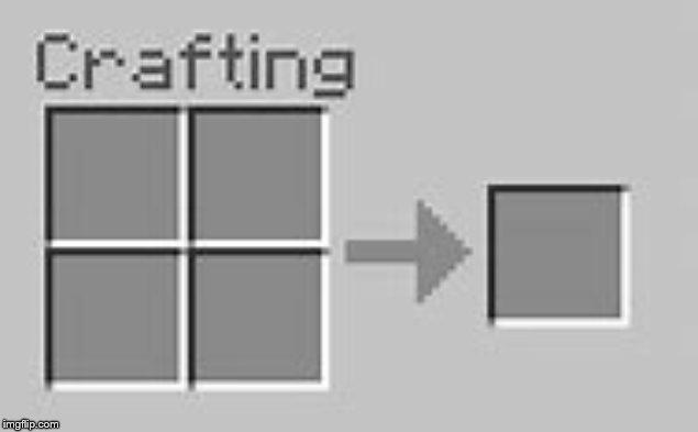 Minecraft Crafting 2x2 | image tagged in minecraft crafting 2x2 | made w/ Imgflip meme maker