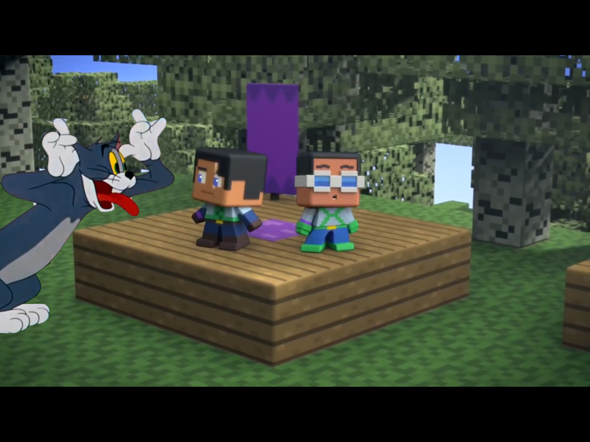 Tom and Jerry in Minecraft Mini Series 3 Blank Meme Template