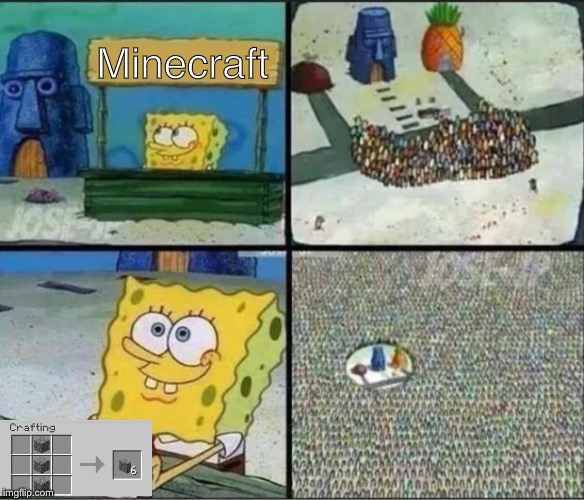 Spongebob Hype Stand | Minecraft | image tagged in spongebob hype stand | made w/ Imgflip meme maker