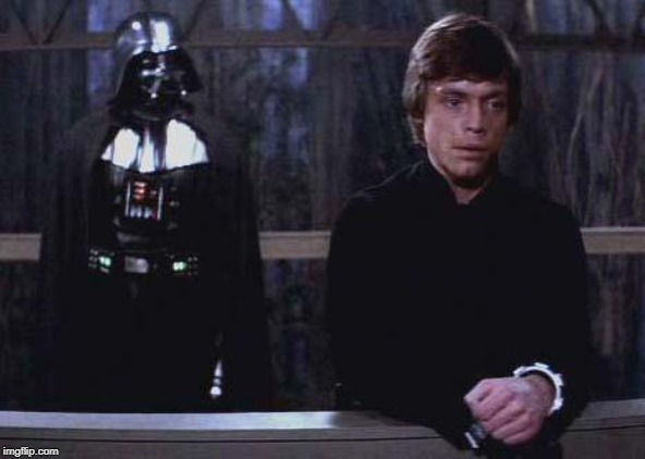 Darth Vader Luke Skywalker | image tagged in darth vader luke skywalker | made w/ Imgflip meme maker