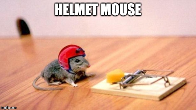 Mouse Trap | HELMET MOUSE | image tagged in mouse trap | made w/ Imgflip meme maker