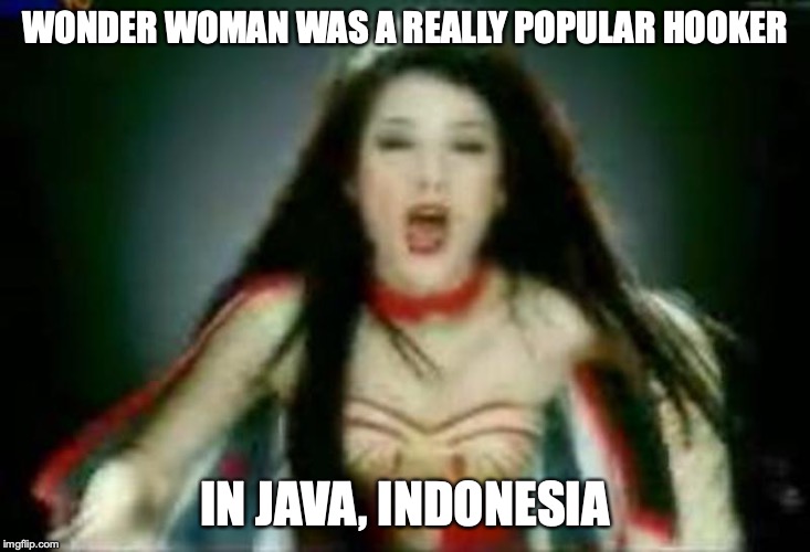 Mulan Wonder | WONDER WOMAN WAS A REALLY POPULAR HOOKER; IN JAVA, INDONESIA | image tagged in wonder woman,asian,memes | made w/ Imgflip meme maker