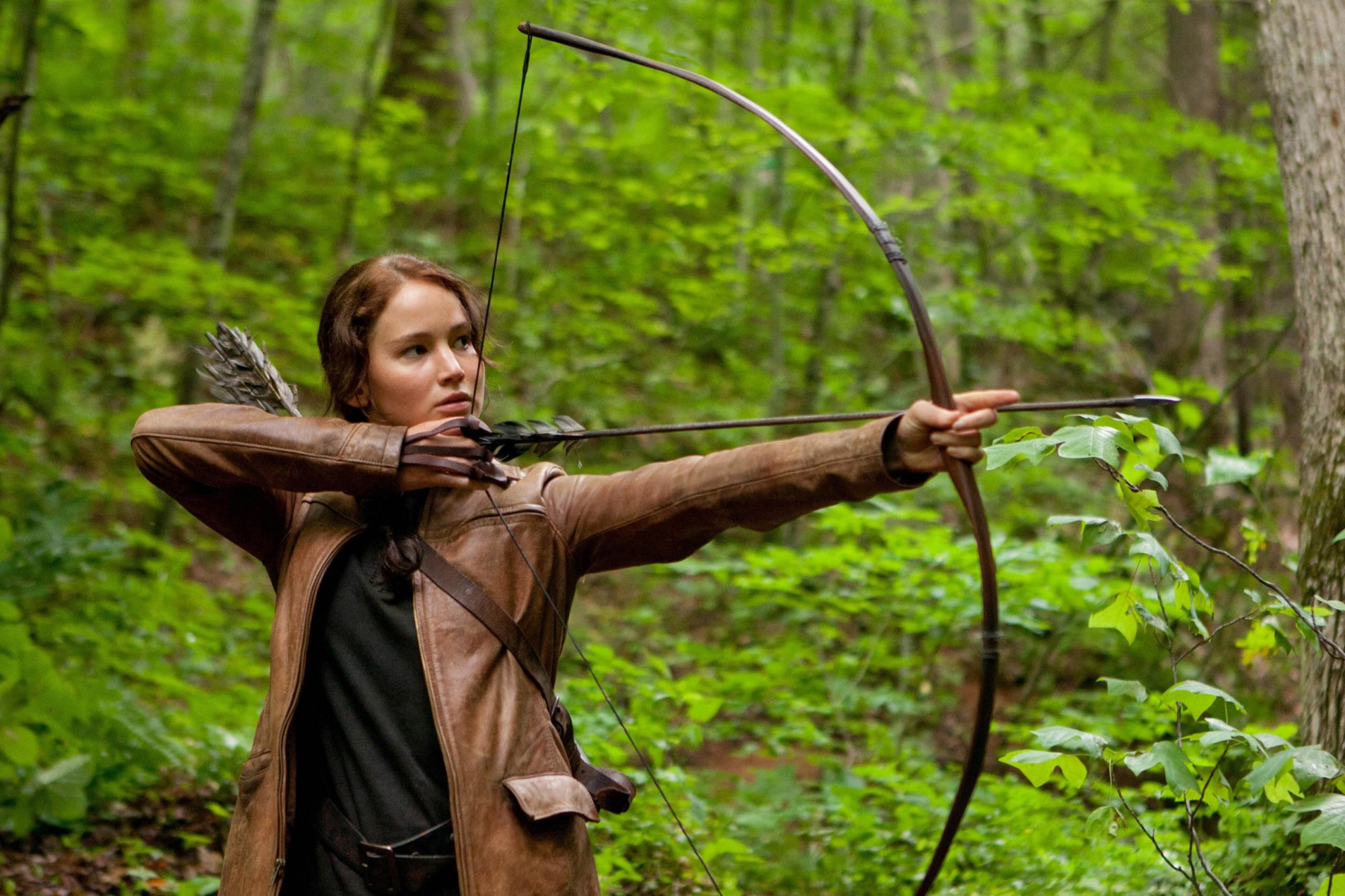 Katniss Hunting Blank Meme Template