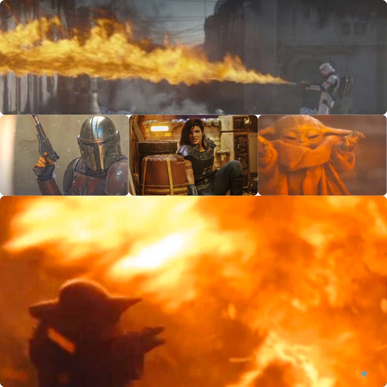 Baby Yoda Fire Meme Blank Meme Template