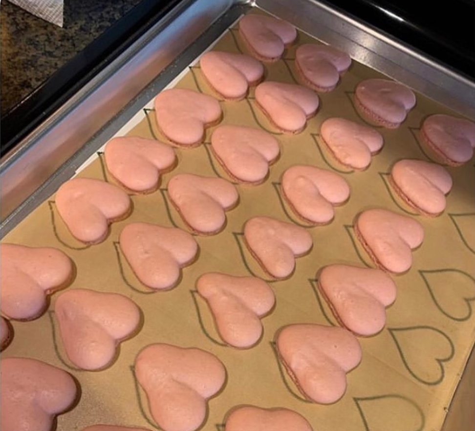 Heart Cookies Looking Like Ballsacs Suspension From School Blank Meme Template