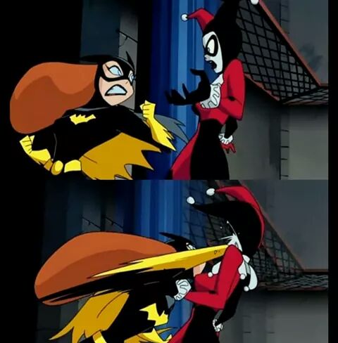 Batgirl vs Harley Quinn Blank Meme Template