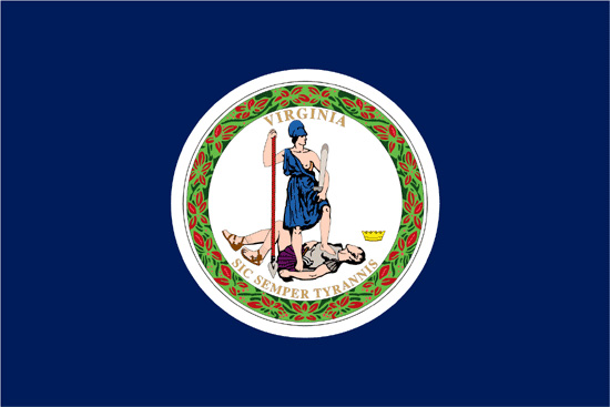 High Quality virginia flag Blank Meme Template