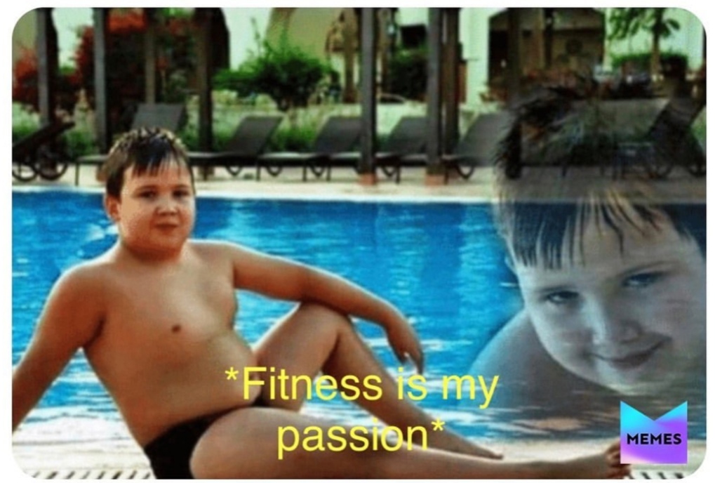 High Quality Fitness passion for Fat boi Blank Meme Template
