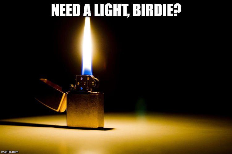 NEED A LIGHT, BIRDIE? | made w/ Imgflip meme maker