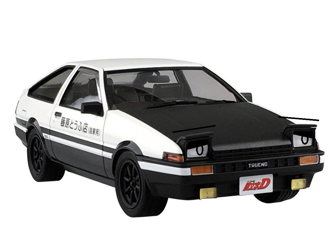 Confused Ae86 (Initial D) Blank Meme Template