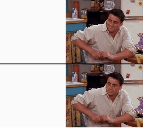 Joey shocked Blank Meme Template