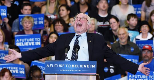 Bernie to the max Blank Meme Template