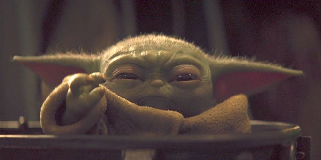 Baby Yoda Force Chokes Blank Meme Template