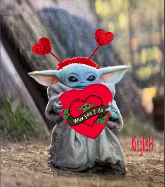 Valentine Baby Yoda Blank Template - Imgflip