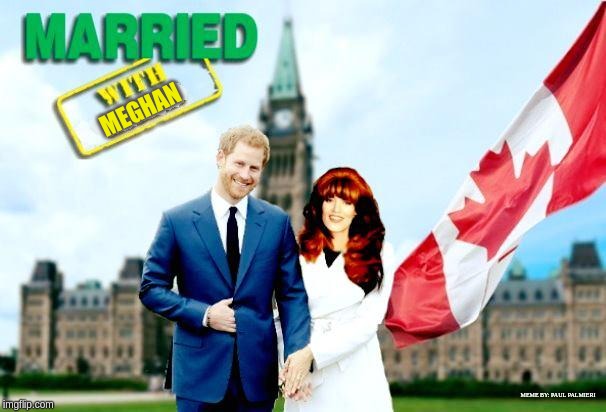 Married With Peghan | MEGHAN; MEME BY: PAUL PALMIERI | image tagged in meghan markle,prince harry,married with children,funny memes,hilarious memes,harryandmeghan | made w/ Imgflip meme maker