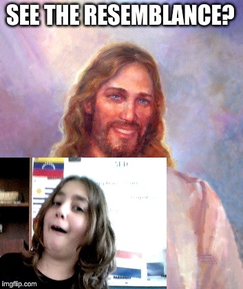 Jesus the kid | SEE THE RESEMBLANCE? | image tagged in reee | made w/ Imgflip meme maker
