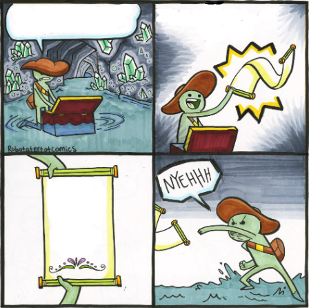 High Quality The Scroll Of Truth Blank Meme Template