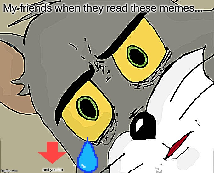 Unsettled Tom Meme | My friends when they read these memes... and you too. | image tagged in memes,unsettled tom | made w/ Imgflip meme maker
