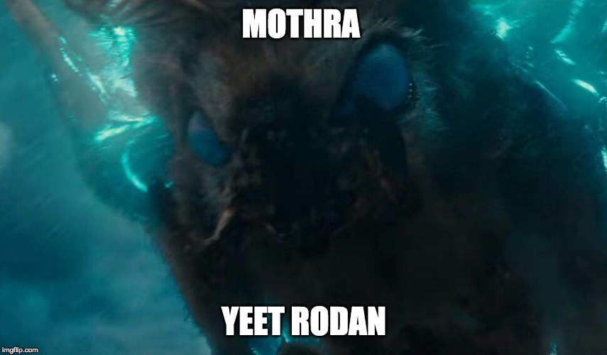 Mothra | MOTHRA; YEET RODAN | image tagged in mothra | made w/ Imgflip meme maker