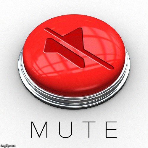 Mute Button | image tagged in mute button | made w/ Imgflip meme maker