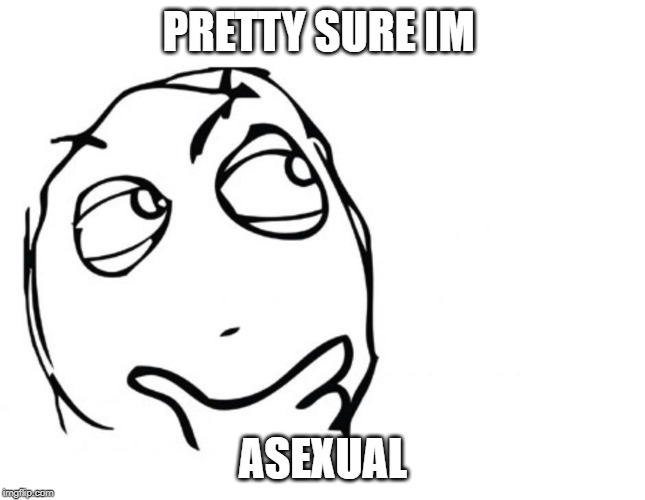 hmmm | PRETTY SURE IM; ASEXUAL | image tagged in hmmm | made w/ Imgflip meme maker