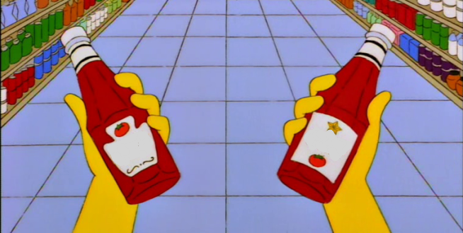Simpsons - Ketchup / Catsup Blank Meme Template