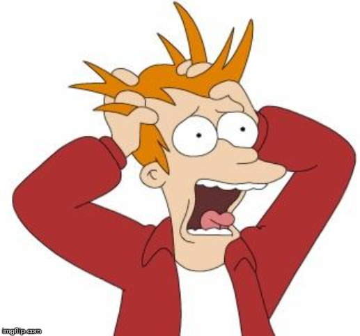 Fry Freaking Out | image tagged in fry freaking out | made w/ Imgflip meme maker