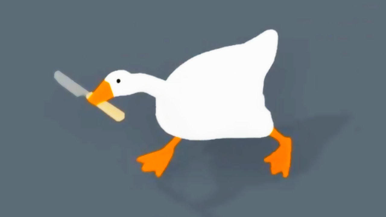 Goose with knife Blank Meme Template