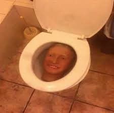 The toilet is cursed Blank Meme Template