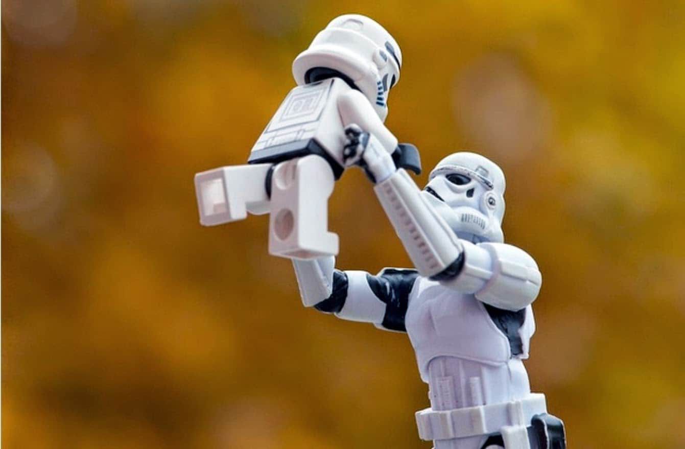 Stormtrooper and son Blank Meme Template
