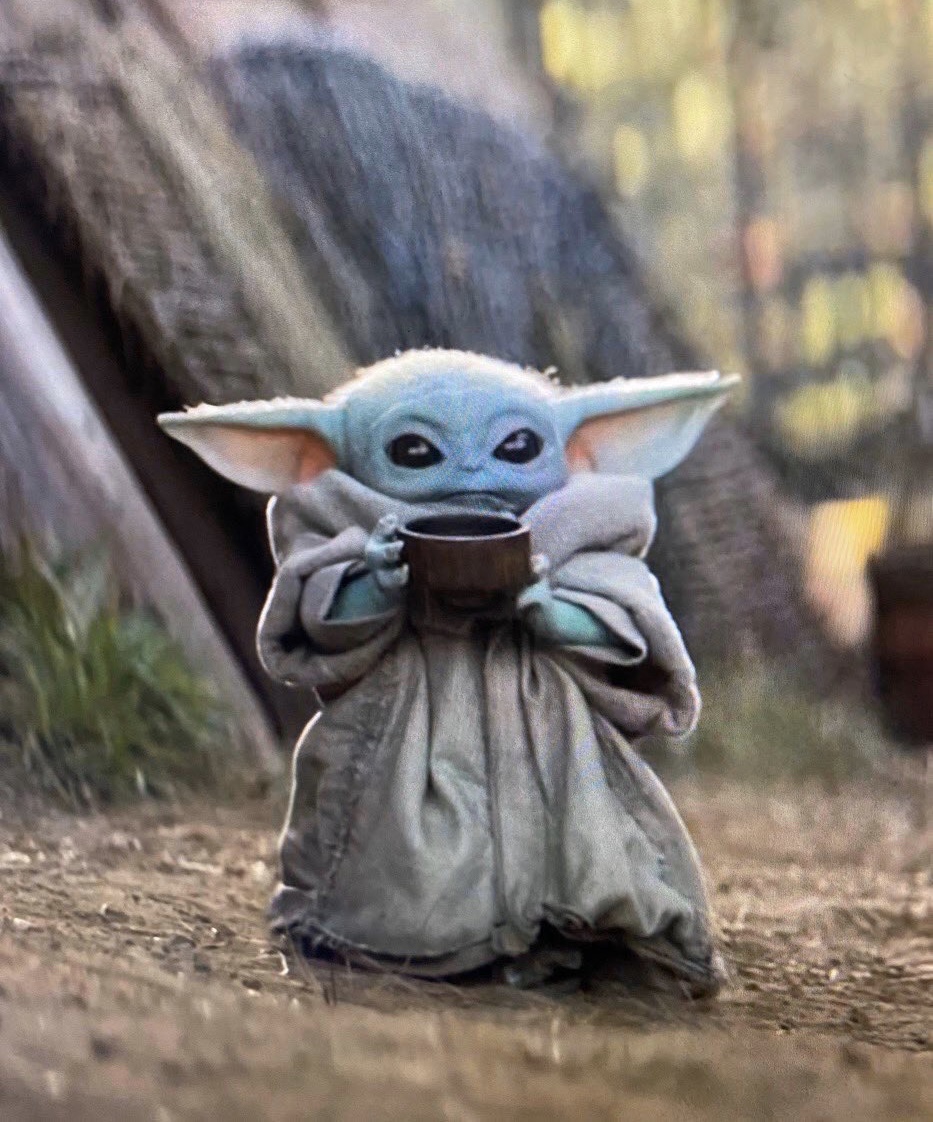 Baby Yoda Mug Blank Meme Template