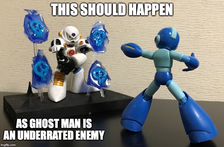 Ghost Man Figurine | THIS SHOULD HAPPEN; AS GHOST MAN IS AN UNDERRATED ENEMY | image tagged in megaman,memes | made w/ Imgflip meme maker
