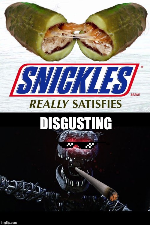 DISGUSTING | image tagged in snickles | made w/ Imgflip meme maker
